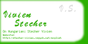 vivien stecher business card